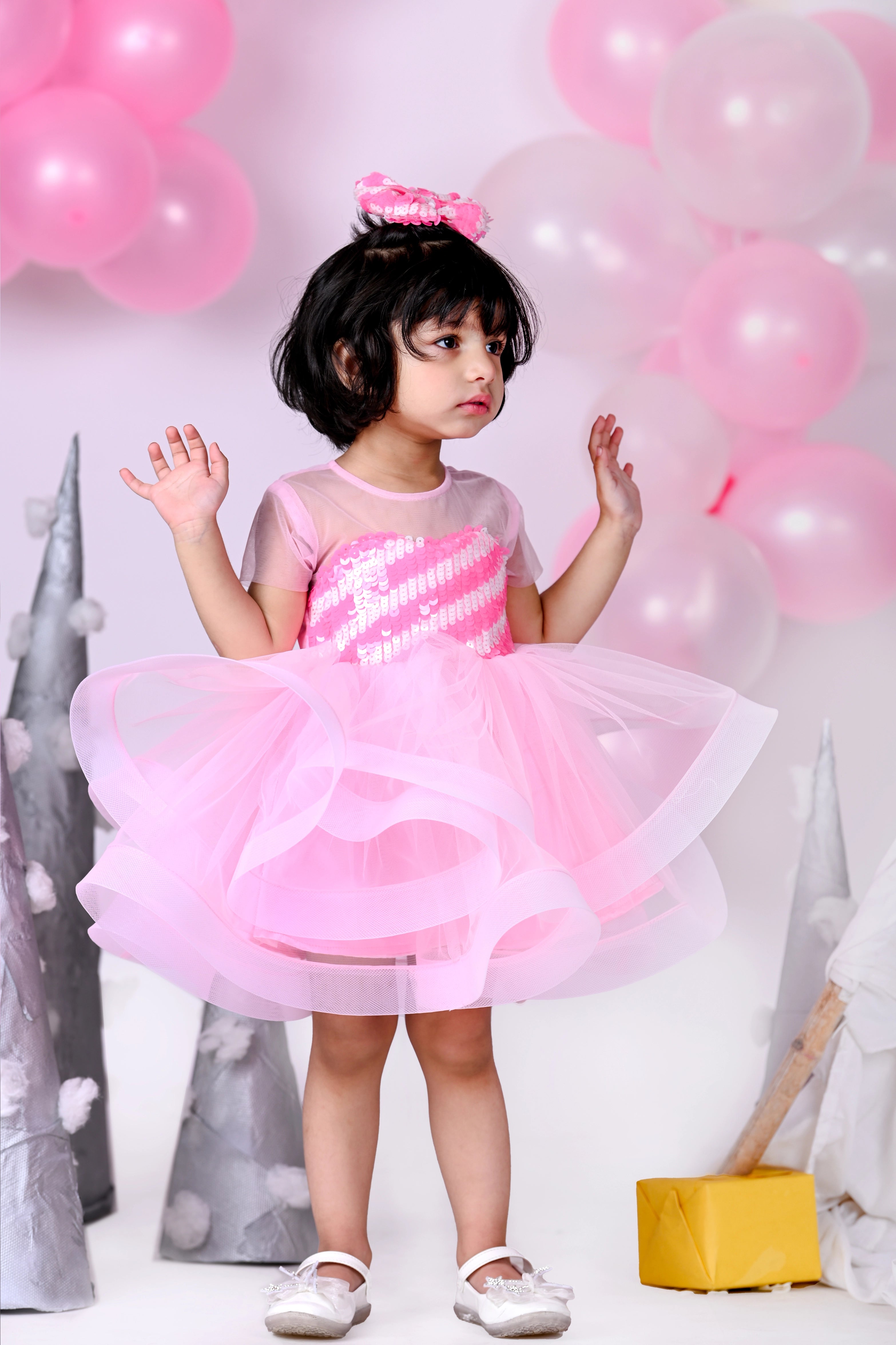 Buy Barbie Print Dress with Round Neck and Short Sleeves Online for Girls |  Centrepoint Oman